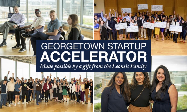 Georgetown Startup Accelerator with alumni founder and mentors.